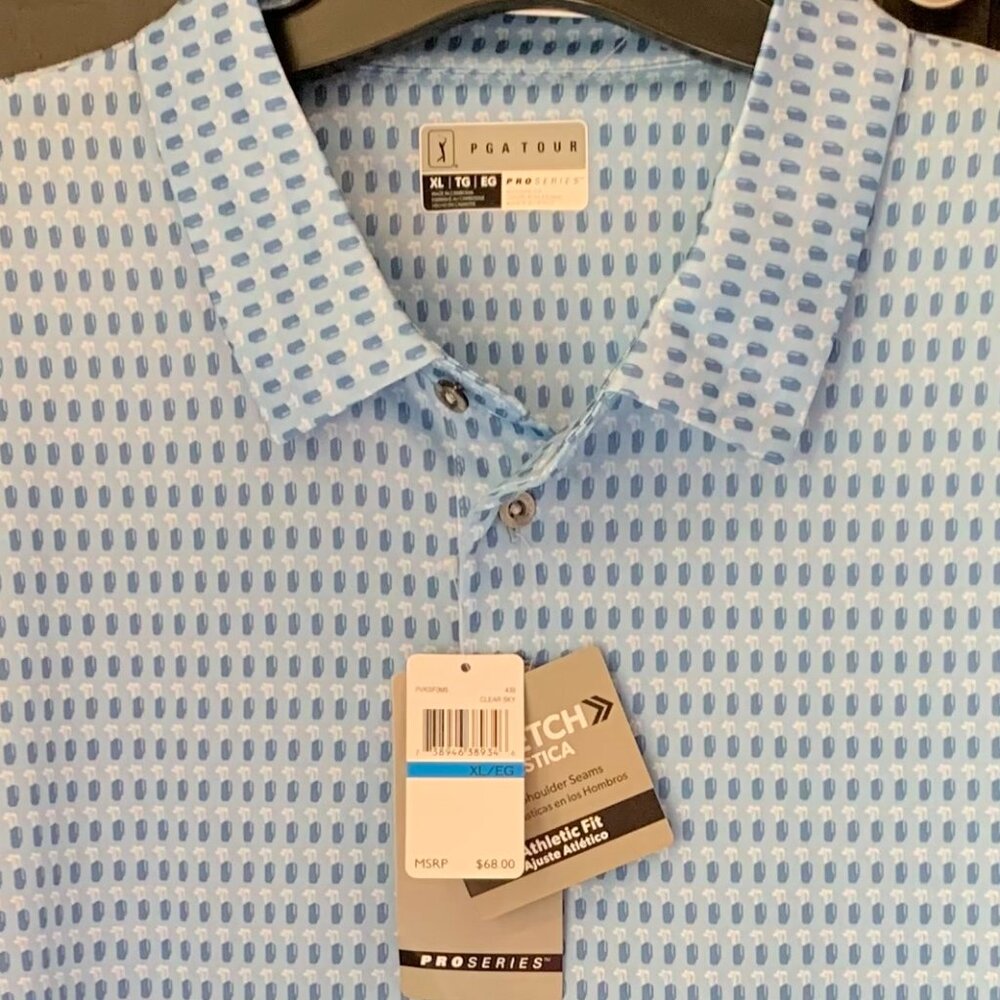 Golf Polo PGA Tour Pro Series Shirt XL NWT